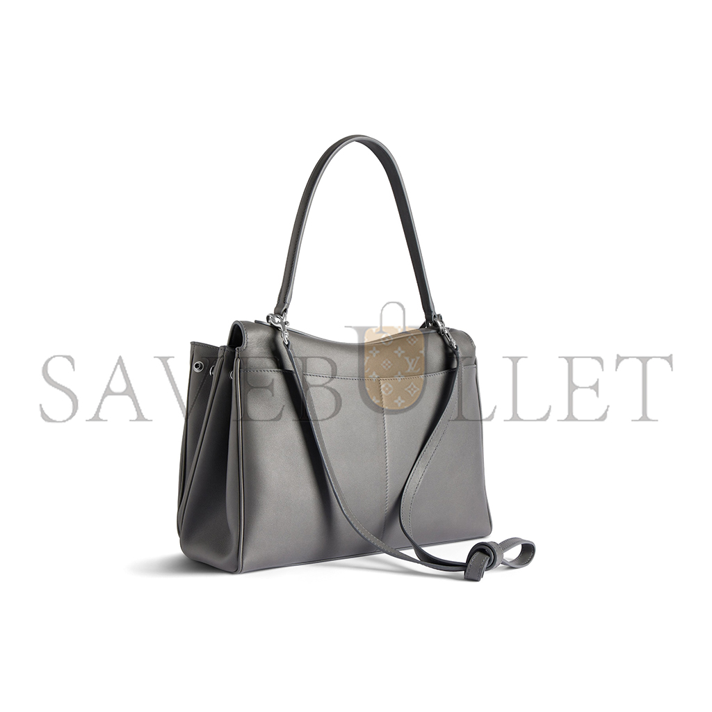 BALENCIAGA WOMEN'S RODEO MEDIUM HANDBAG IN GREY 7897722AA4U1239 (35*23.3*10.9cm)